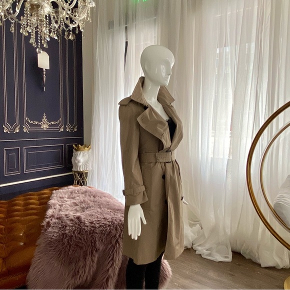 Burberry London Women’s Size 0 Khaki/Tan Trench/Raincoat - Picture 3 of 11